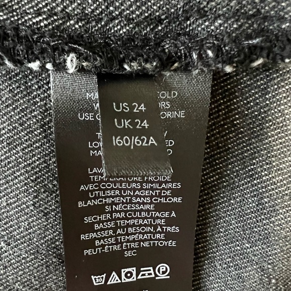 NWT Free People East Of Eden Denim Mini Skirt Women's 24 Belted Paperbag… - Picture 10 of 12